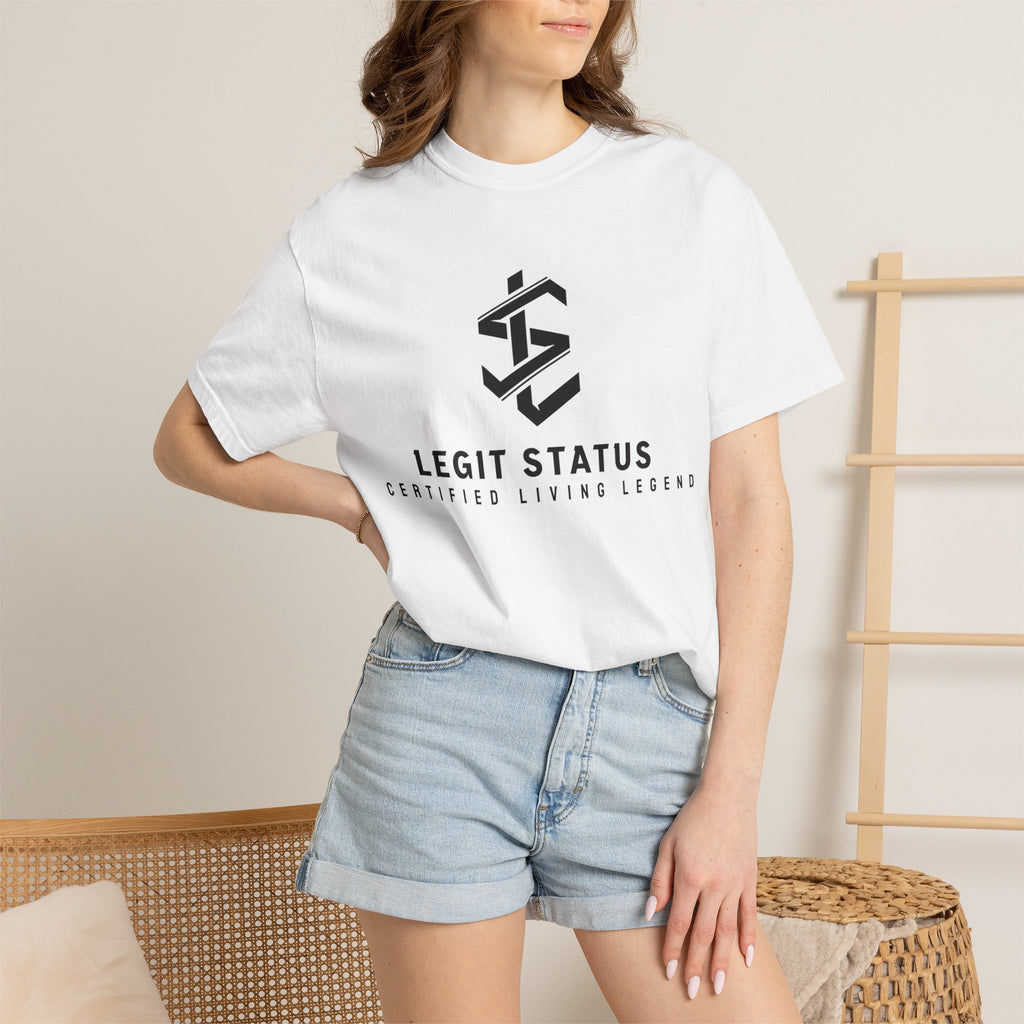 Legit Status Logo T-Shirt — Certified Living Legend Graphic Tee