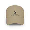 Legit Status Low Profile Baseball Cap — Minimal Logo Red Cap