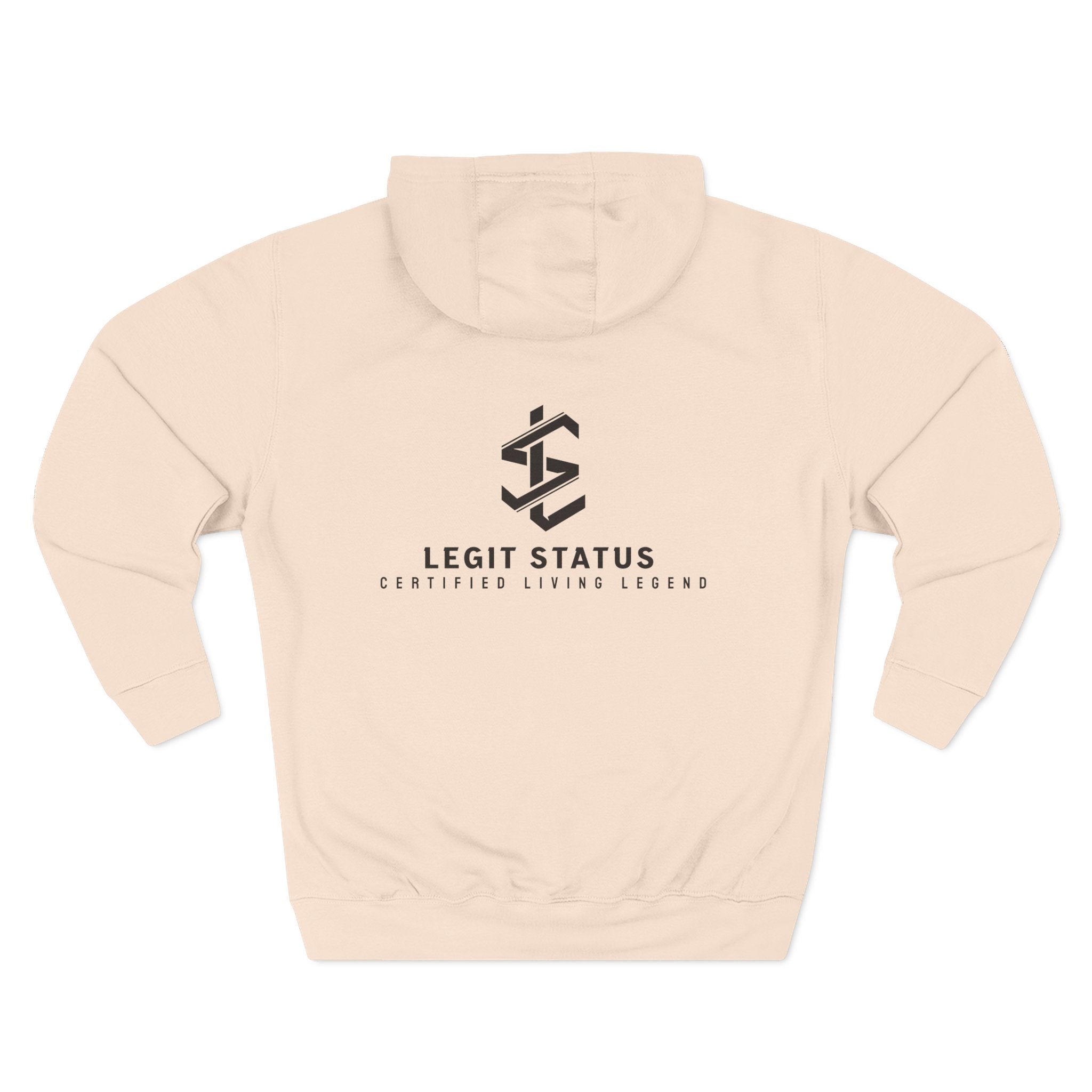 Legit Status Logo Hoodie — Minimalist Streetwear Fleece Hoodie