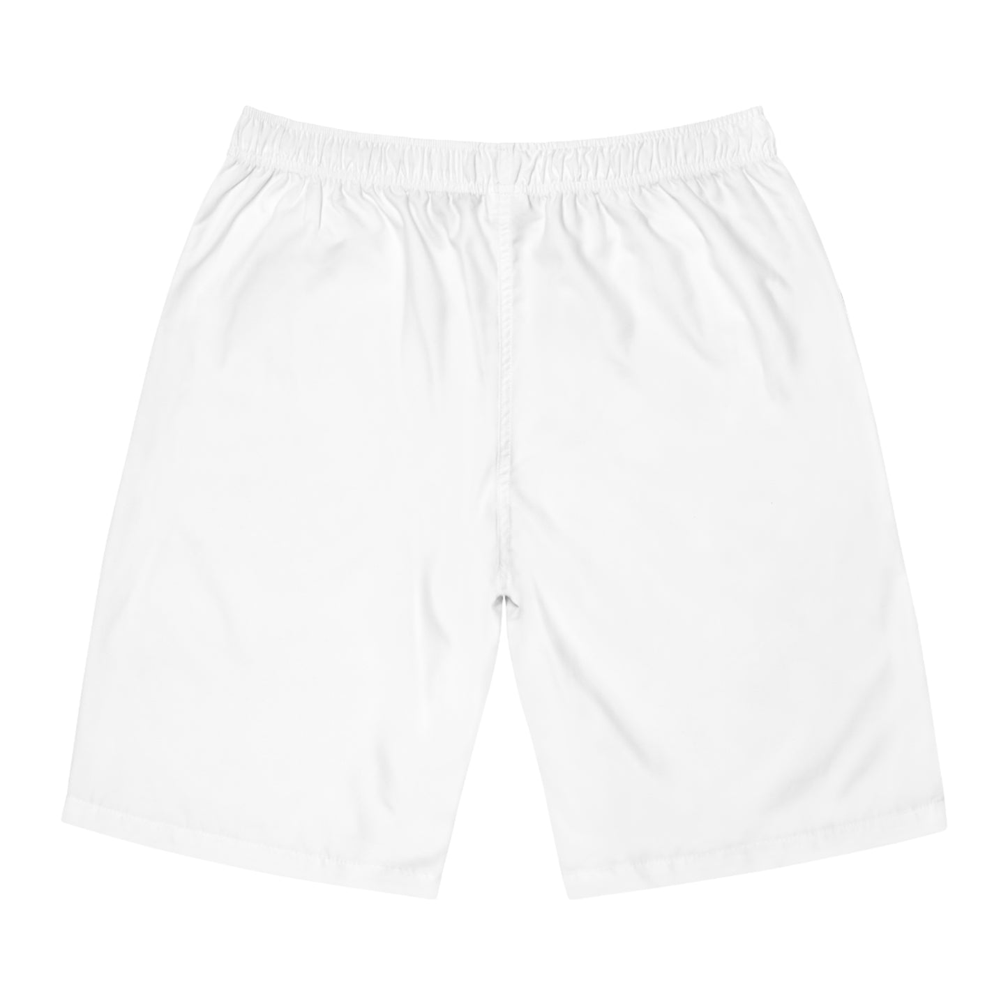 Board Shorts — "Legit Status" Logo Swim Trunks