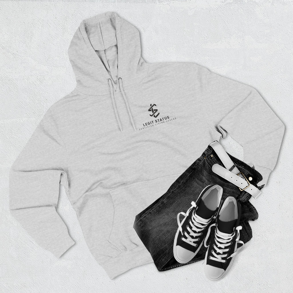 Legit Status Logo Hoodie — Minimalist Streetwear Fleece Hoodie