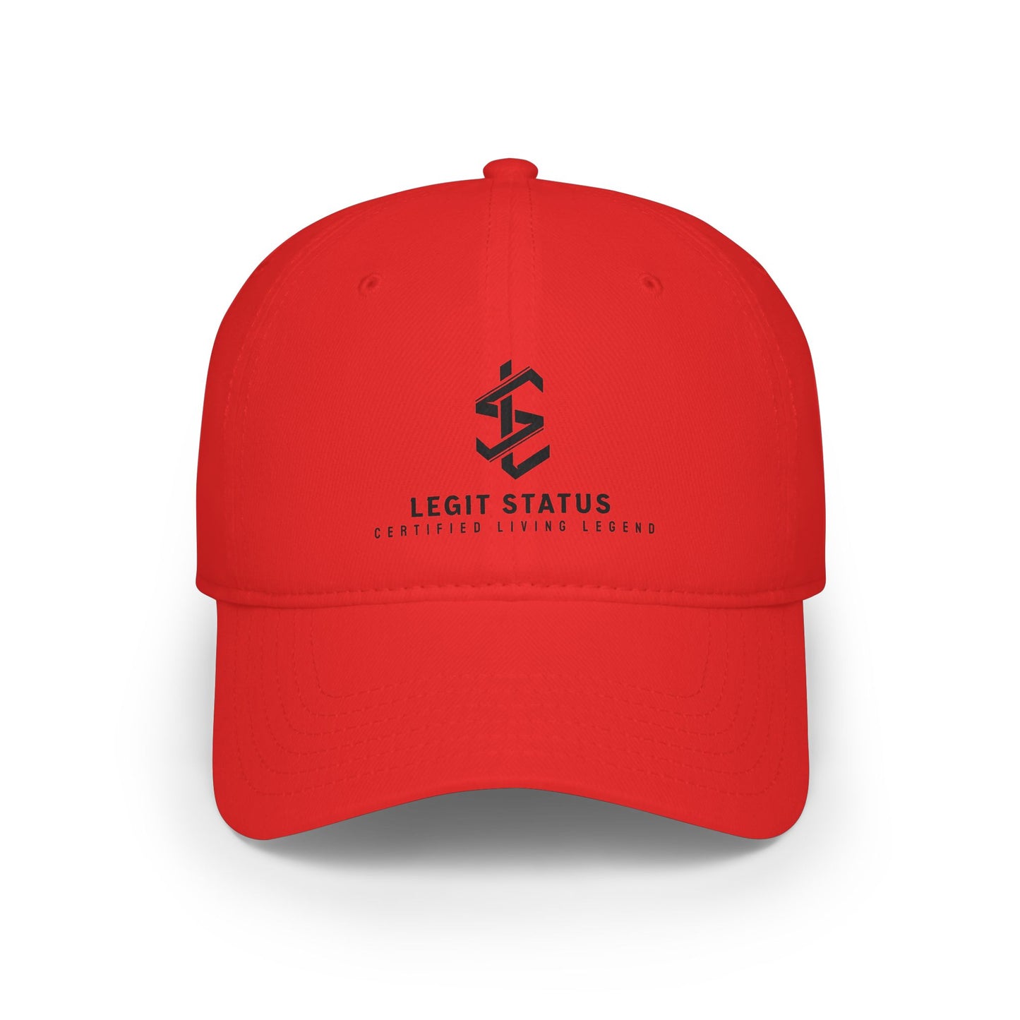 Legit Status Low Profile Baseball Cap — Minimalist Logo Dad Hat