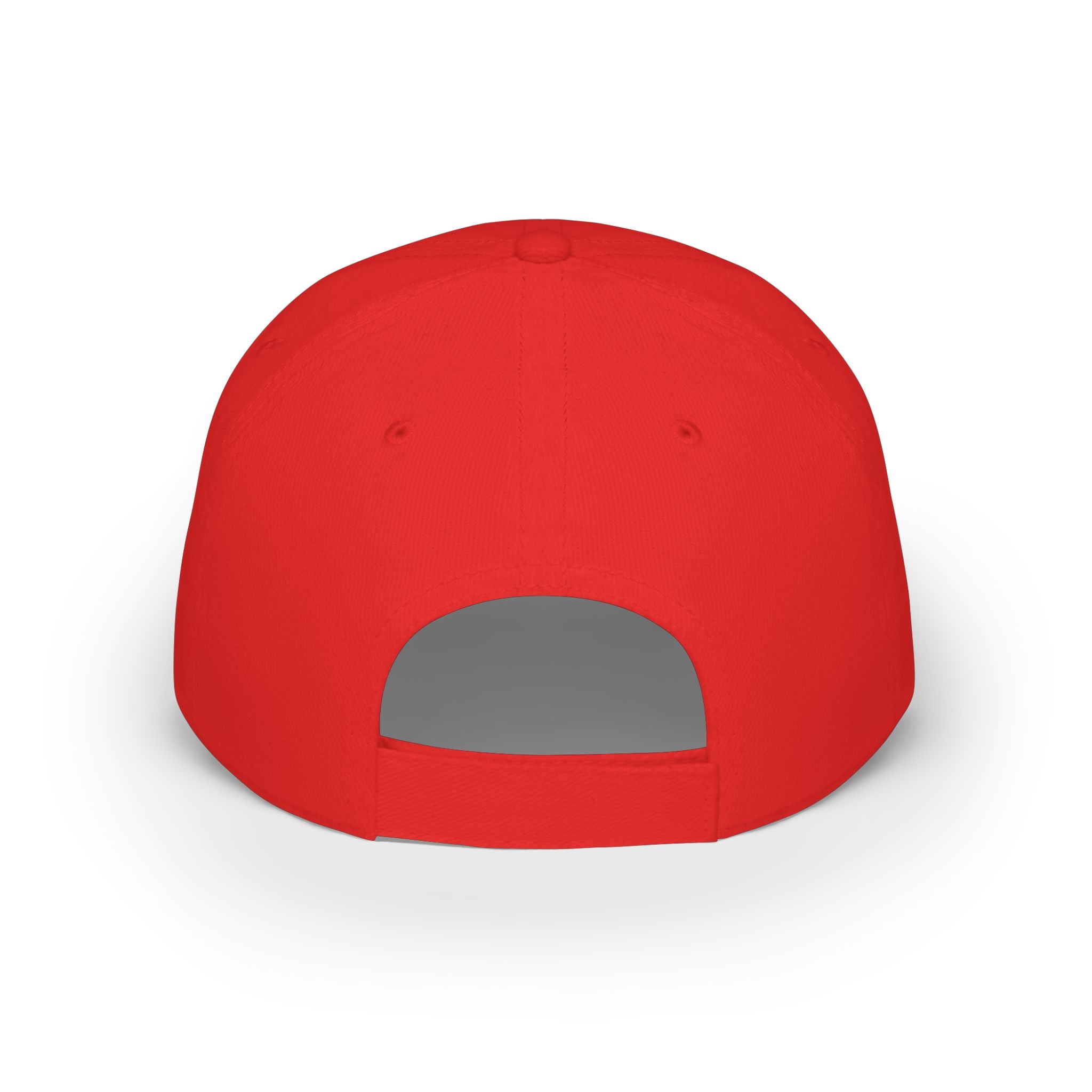 Legit Status Low Profile Baseball Cap — Minimal Logo Red Cap