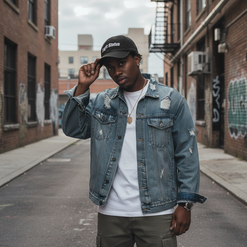 Legit Status Dad Hat - On Model