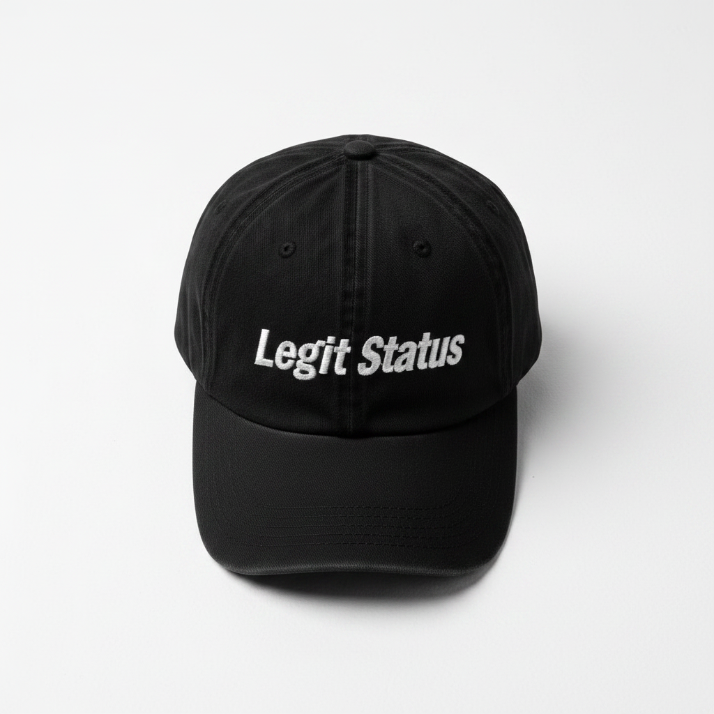 Legit Status Dad Hat - Flat Lay