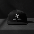 	Legit Status Snapback – Front View Flat Lay