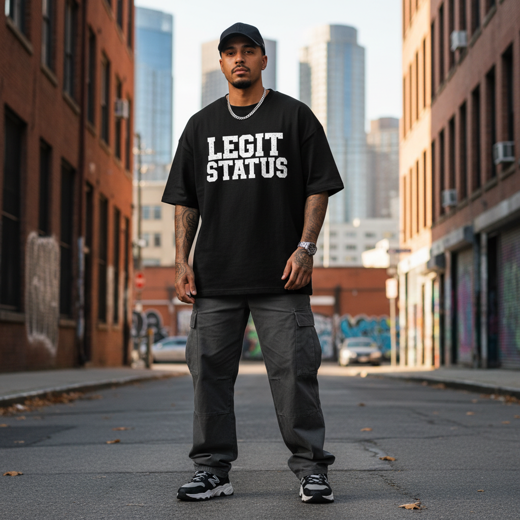 Legit Status Tee - On Model